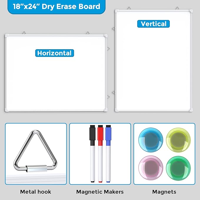 MaxGear White Board for Wall, Magnetic White Board Hanging Whiteboard for Home - Image 5