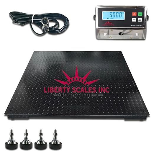 Liberty LS-4040-5k-NN 40" x 40" Industrial Floor Scale - Image 2