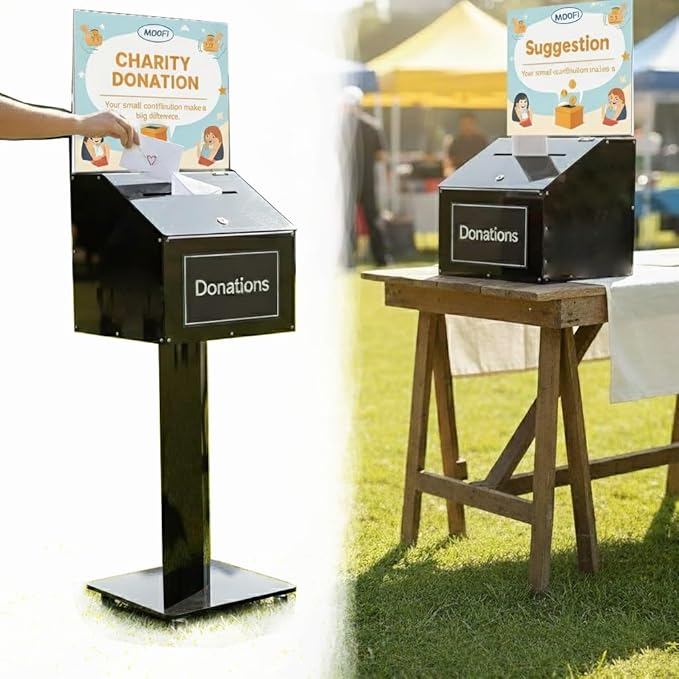 MOOFI Large Capacity Acrylic Suggestion Box by Home