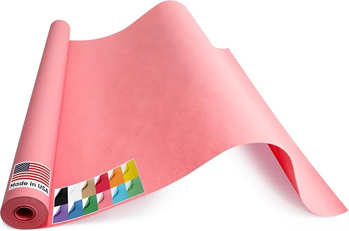 USA Made 36" x 1200" Pink Kraft Paper Roll, 45 lbs Thickness, American Quality by Paclord