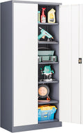 Metal Tool Storage Cabinet, Lockable File Cabinet by LISSIMO