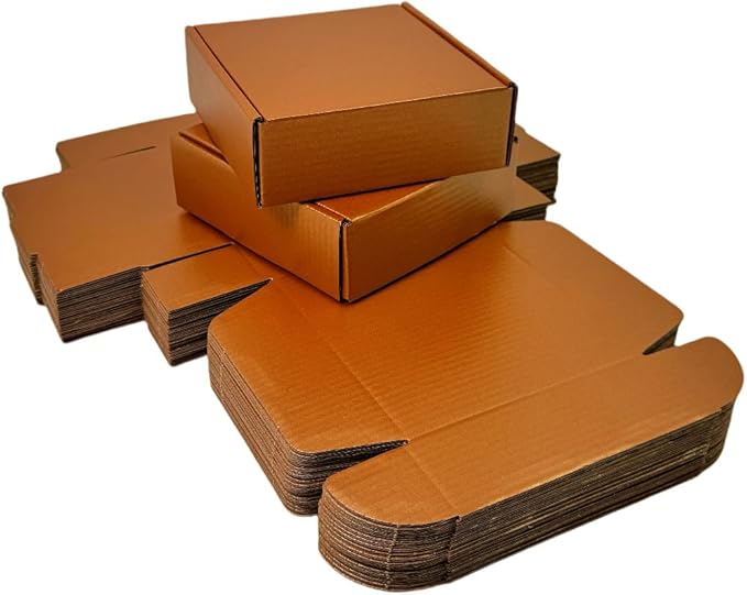 50 Pcs 6.3 x 6 x 1.6 inches Shipping Boxes - Image 4