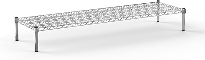 18''W x 60''L x 8''H Chrome Plated Wire Dunnage Rack | Off The Floor Storage by Regal+Altair