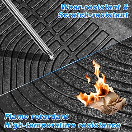 Cartist Floor Mats Custom Fit for Hyundai Santa Fe 2019-2020 All Weather Floor Liners Compatible with Santa Fe 5 Seats TPE Odorless Heavy Duty - Image 6