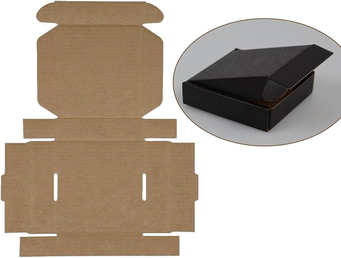50 Pack 4x4x1 Inches Small Shipping Boxes, Moving Mailing Packing Box - Image 4
