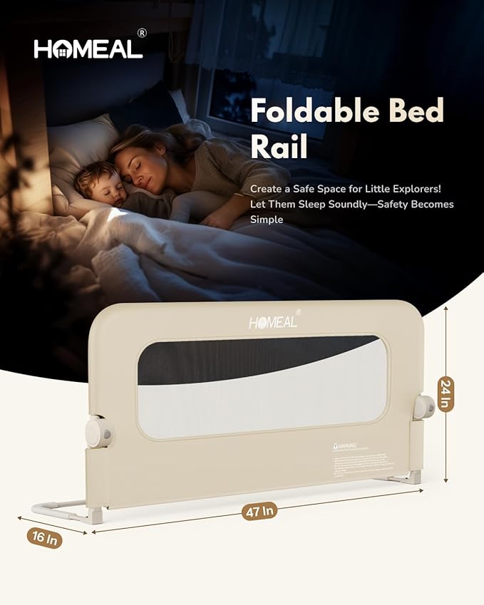 HOMEAL Bed Rail for Toddlers - Image 6