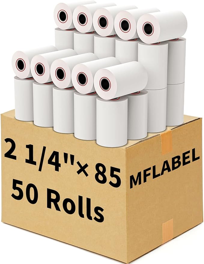MFLABEL® 50 Rolls Thermal Paper by MFLABEL
