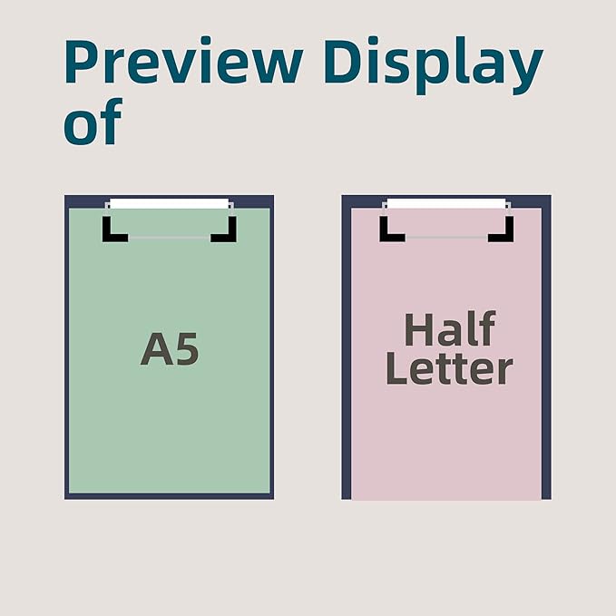 Small Clipboards 6" X 9" Mini Clipboards 4-Pack Half Letter Memo Size Clipboard - Image 7