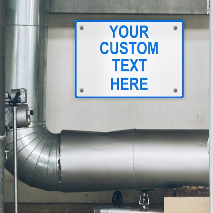 Aluminum Weatherproof Metal Sign Multiple Sizes Custom Personalized Text Here - Image 4
