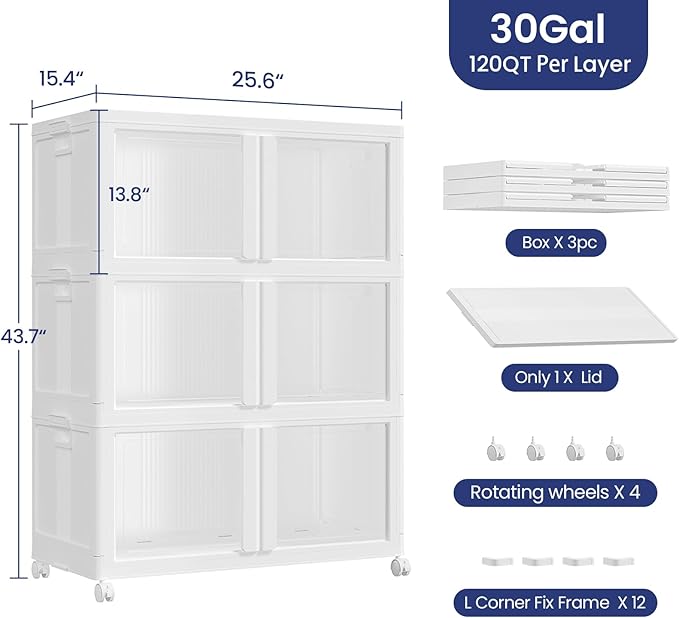 360Qt Large Stackable Storage Bins - Image 2