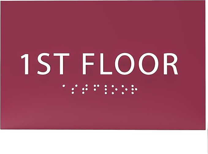 6" X4" 1st Floor Sign by ADACentralSigns