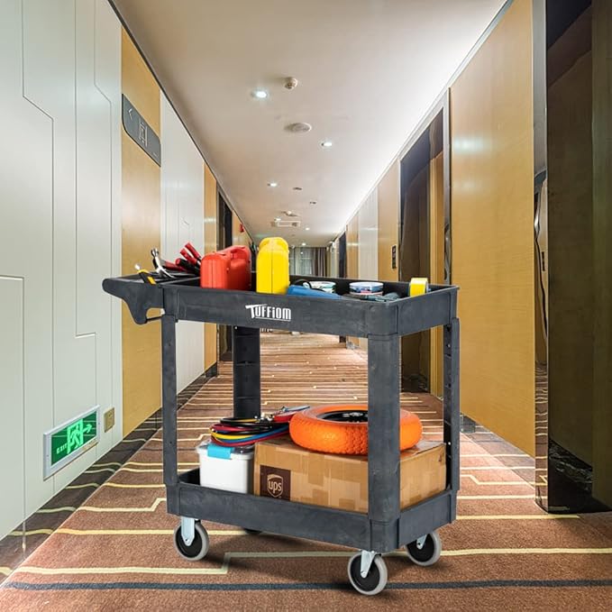 TUFFIOM Plastic Service Utility Cart - Image 9