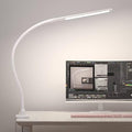 LED Desk Lamp With Clamp, 10W Gooseneck Lamps Touch Control, Swing Arm Clamp by Hokone