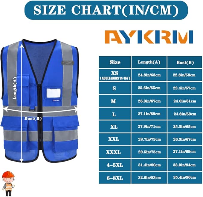 A-SAFETY High Visibility Reflective Safety Vest Customize Logo - Image 2