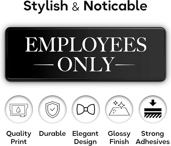 ASSURED SIGNS Employees Only Sign Kit - Image 3