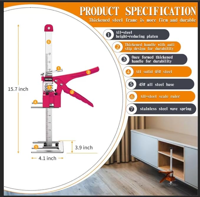 Labor-Saving Arm Jack Multifunctional Construction Jacks, Furniture Jacks， - Image 2