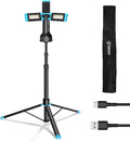 5000 Lumen Work Light with Stand, GoGonova 67'' Rechargeable Cordless Work by GoGonova
