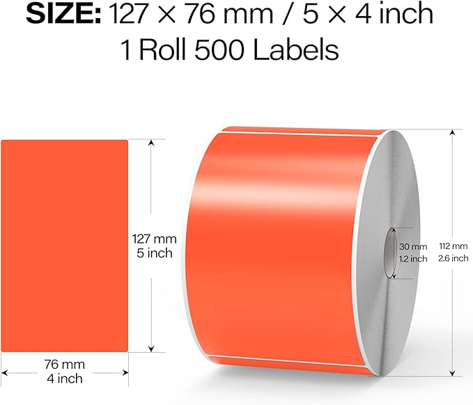 500 Pcs Large Moving Labels for Boxes 3 ×5 Inch Vinyl Self Adhesive Rectangle - Image 2