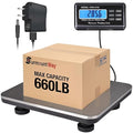 SurmountWay Shipping Scale 660lbs LCD Digital Platform Heavy Duty Portable by Surmount+Way