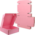Small Pink Shipping Boxes for Small Business Pack of 25-8x8x4 inches Cardboard by Lmuze