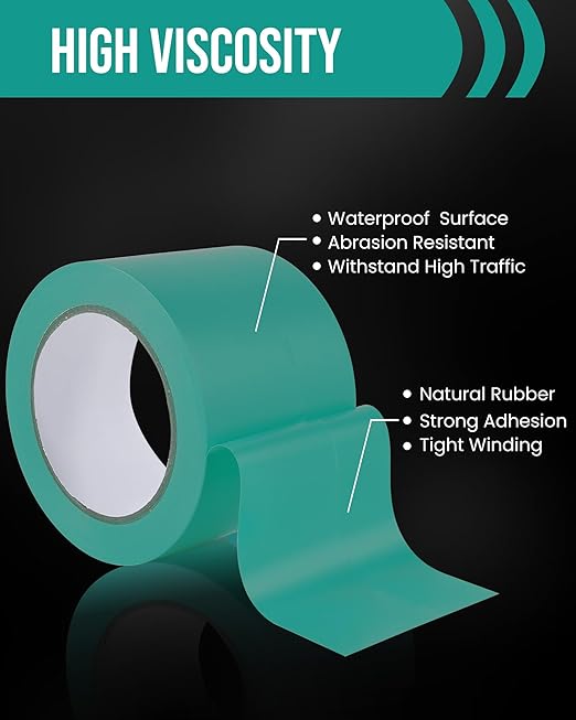 Lichamp 3 Rolls Vinyl Tape, Premium Safety Marking and Traffic Floor Marking - Image 3