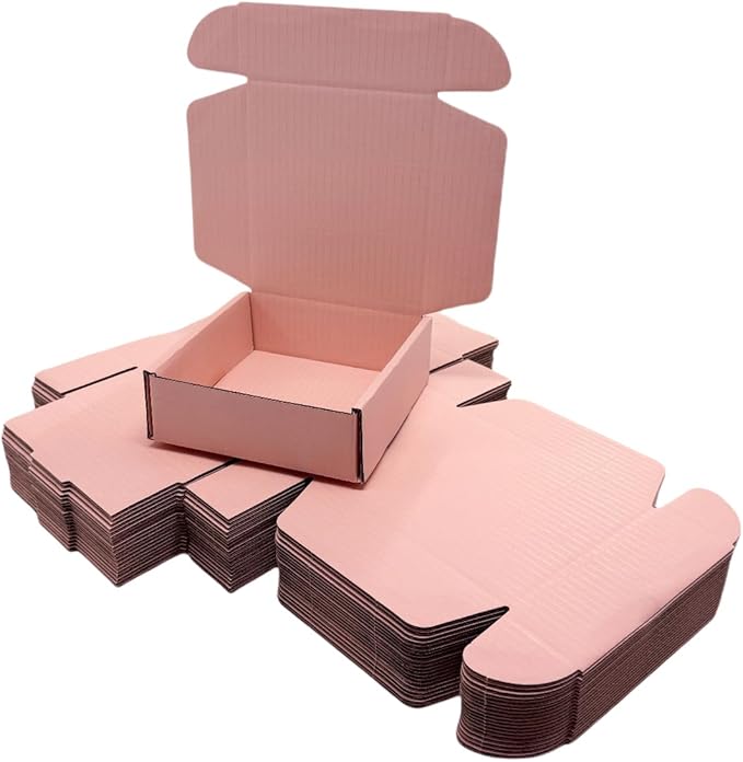 15 Pcs 6 x 6 x 2 inches Corrugated Cardboard Gift Boxes Recyclable Shipping - Image 3
