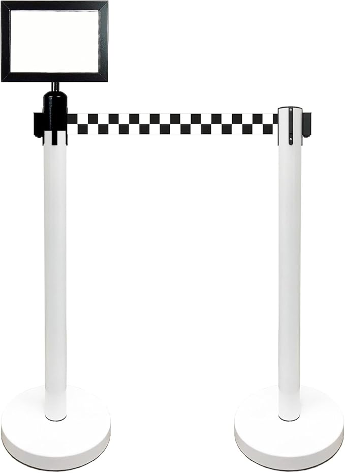 Retractable Stanchion, 6 SPECIALTY Posts + Signframe - Image 2
