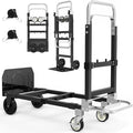 3-in-1 Heavy Duty Folding Hand Truck, 500LB Capacity Convertible Steel Dolly by Unknown