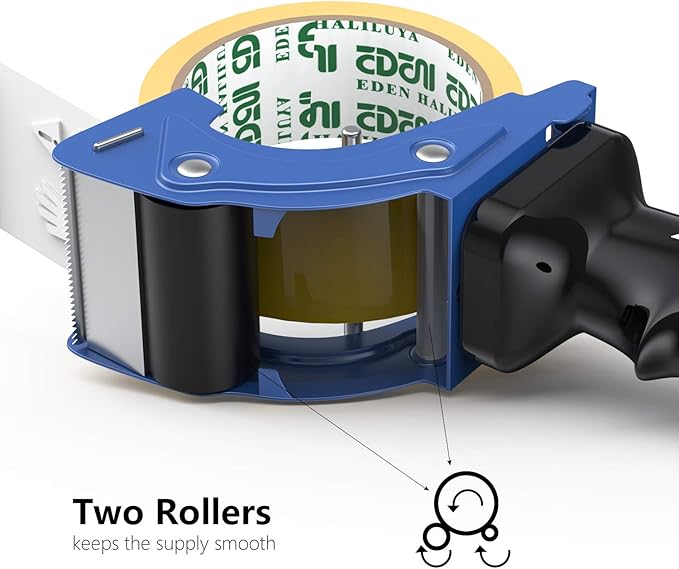 Fast Reload 2 Inch Tape Gun Dispenser Packing Packaging Sealing Cutter Blue - Image 5