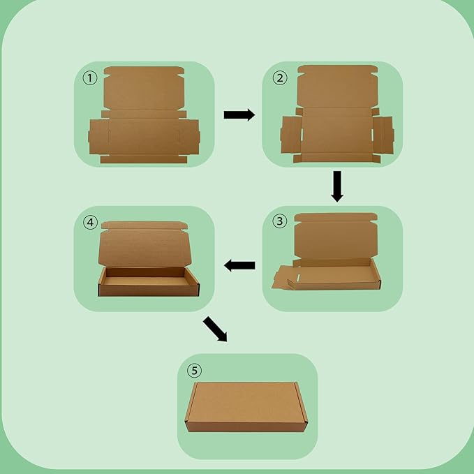 5x5x1.5 inch Small Shipping Boxes 50 Pack - Image 9