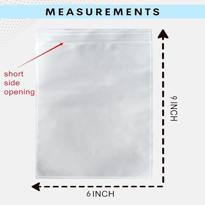 1000 PCS 6"x 9" Clear Self-Adhesive Packing List Envelopes Plastic - Image 6