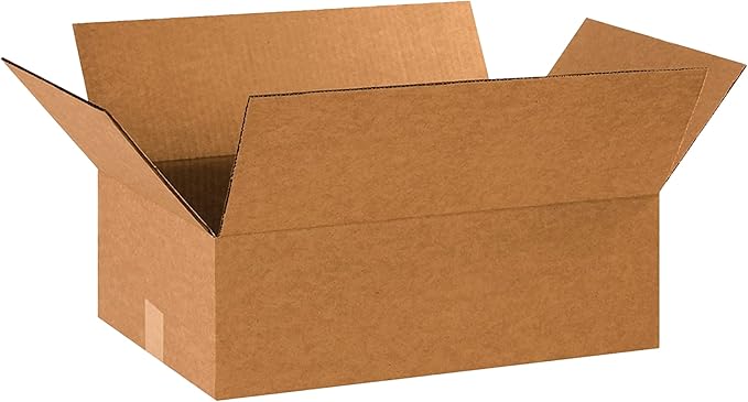 Partners Brand 18x12x6 Corrugated Cardboard Boxes, Storage Box by Partners+Brand
