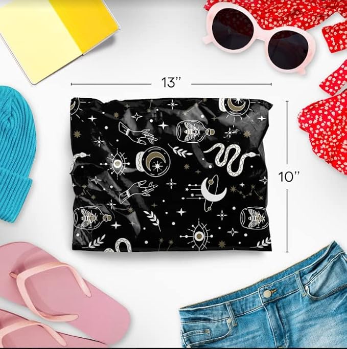 10x13 Poly Mailers – Celestial Magic – Waterproof, Tear-Resistant Shipping Bags - Image 2