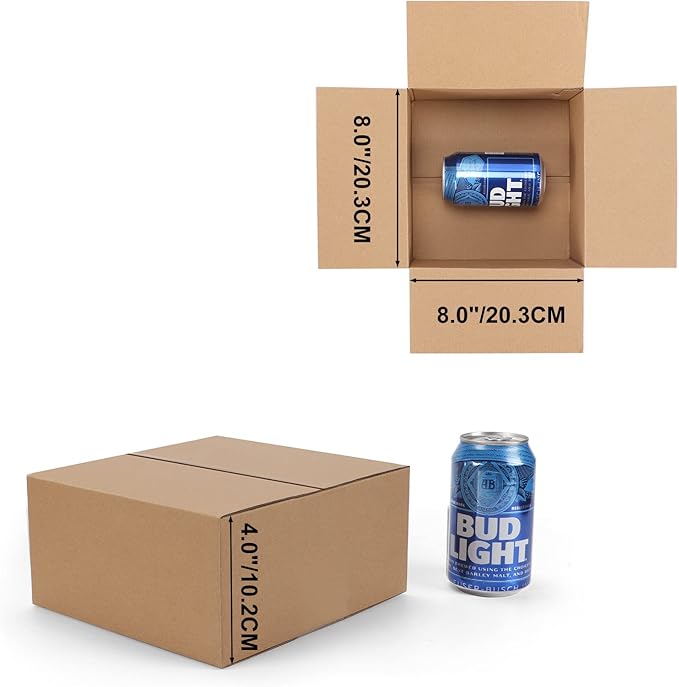 CRUGLA 40 Packs 8x8x4 Shipping Boxes Corrugated Cardboard Boxes Mailers - Image 2