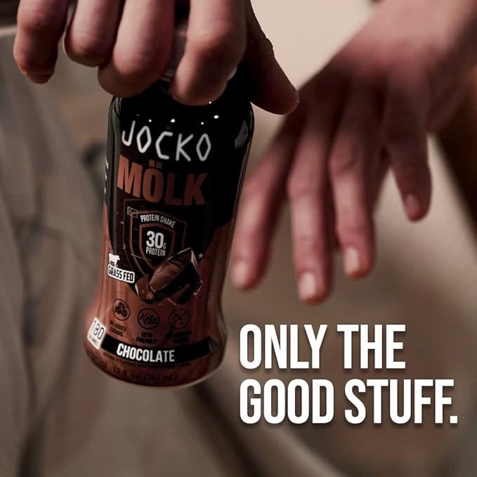 Jocko Mölk 30g Grass Fed Protein Shakes – No Added Sugar Protein Drinks KETO - Image 7
