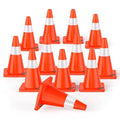BATTIFE 12 Pack Traffic Safety Cones 18 Inch by BATTIFE