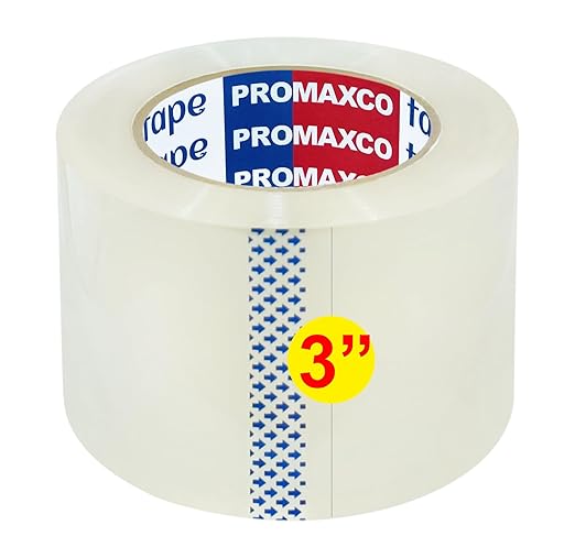 3" Heavy Duty Packing Tape, 18 Rolls, Total 990Y, 2.5 mil, 3 in x 55 Yards - Image 2
