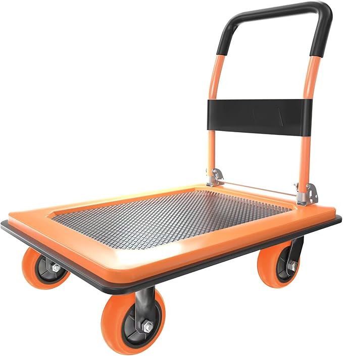 Platform Truck Heavy Duty Cart, 1100Lbs Hand Truck Push Cart Dolly by Lomive