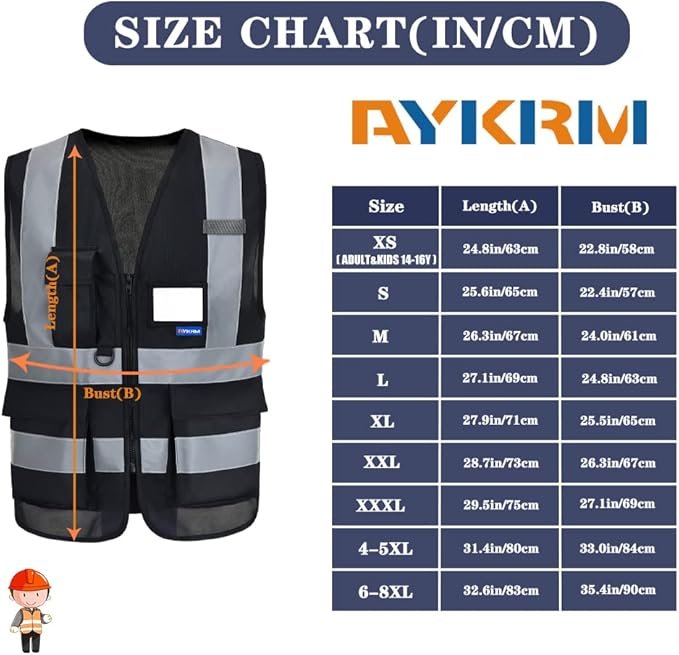 A-SAFETY High Visibility Reflective Safety Vest Customize Logo - Image 2