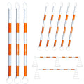 BESEA 8pack Traffic Cone Bar 4 to 9FT Retractable Bars Perfect by BeSea