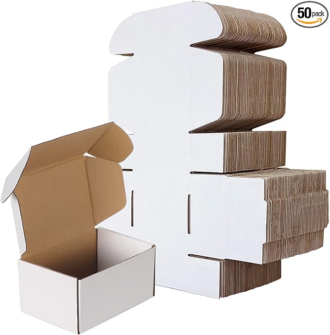 RLAVBL 6x4x3 Shipping Boxes Set of 50, Mailer Box by RLAVBL