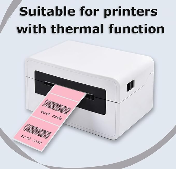3" x 2" Thermal Labels Stickers Pink, Thermal Printer Shipping Stickers - Image 3