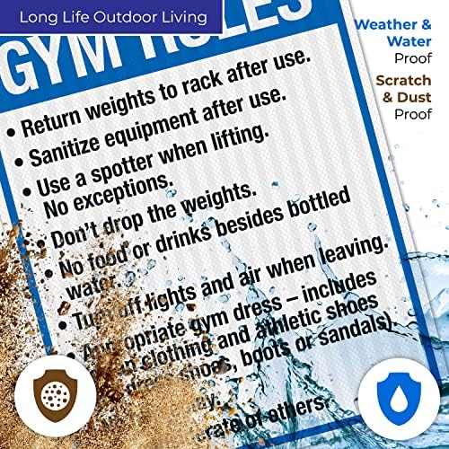 Gym Rules Return Weights to Rack After Use Sanitize Equipment After Use - Image 5