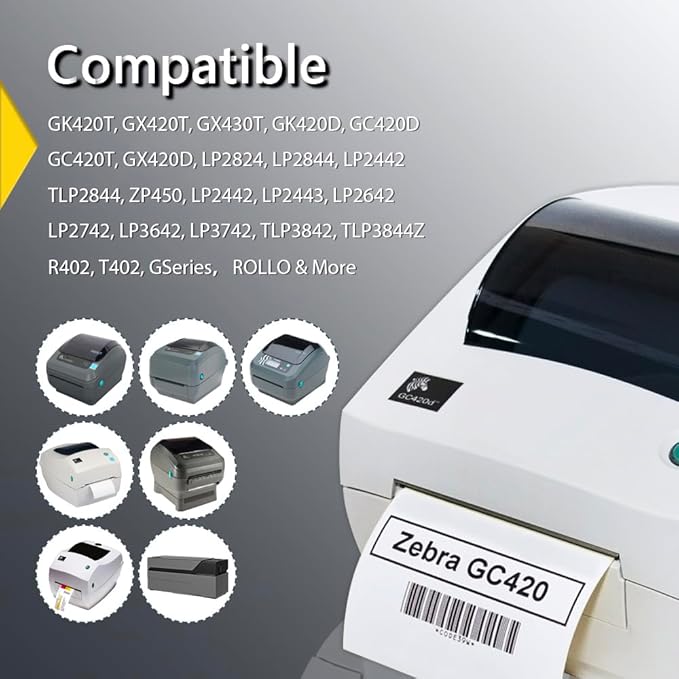 BETCKEY - 3" x 1.5" Barcode Shipping & Address Labels Compatible - Image 2