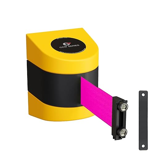 CCW Series WMB-230 Magnetic Wall Mount Retractable Belt Barrier by Crowd+Control+Warehouse