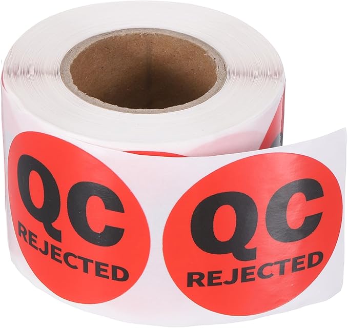 PATIKIL 360 Pcs 1 Roll QC Rejected Labels, 2 Inch Circle Inventory Control by PATIKIL