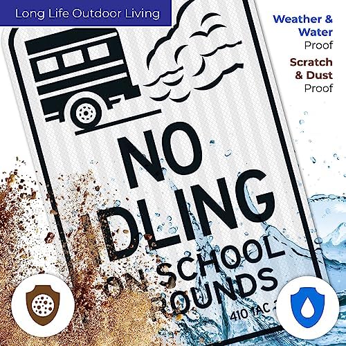 No Idling On School Grounds 410 IAC 33-4-2 Sign, - Image 5