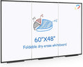 Large White Board for Wall, Magnetic Dry Erase Whiteboard, Foldable 60x48 Inches by AllAreN