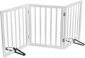 Dog Gates for The House Freestanding Foldable Pet Gates for Doorways 3 Panels by MinoKesper