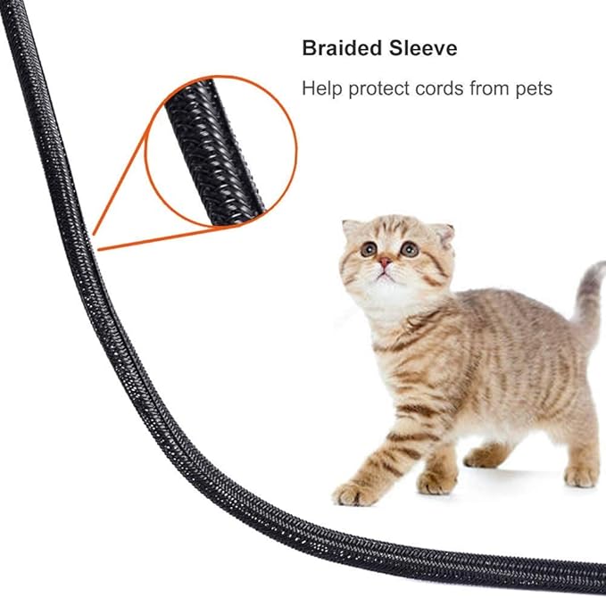 ZhiYo 20ft - 1/2 inch Cable Sleeve, Cord Wrap Wire Protector Tubing - Image 5